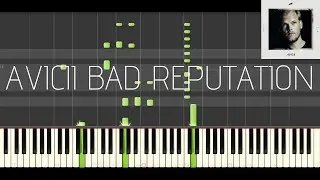Avicii - Bad Reputation feat. Joe Janiak (Piano Tutorial & Cover)