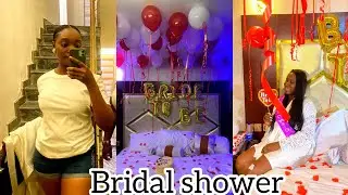 VLOG: Nigerian Bridal Shower 2023|| I was an event planner for a night 🤪