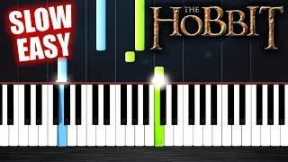 Misty Mountains (The Hobbit) - SLOW EASY Piano Tutorial by PlutaX