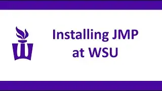 Installing JMP at WSU