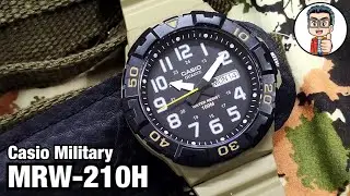 นาฬิกาสไตล์ทหาร ตัวเรือนขนาดใหญ่ สปอร์ตเเต่ใช้งานง่าย Casio Standard รหัส MRW-210H-5A