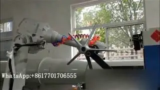 ABB Robot grinding polishing system for aluminum office desk Chair foot base silla acicalar