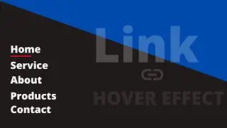 HTML & Css | Link Hover Effect Css Tutorial