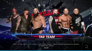 WWE 2K22 6 Man Tag Team Elimination Match Gameplay