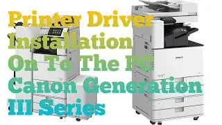 How to set IP address | Canon C5560i Generation III  Printer Driver Installation On To The PC