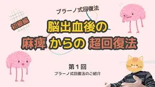 ブラーノ式回復法 第1回目【脳出血後の麻痺からの超回復法】#脳出血  #片麻痺  #リハビリ
