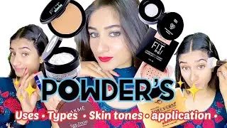 Full powder guide🤯|professional makeup course-E6~loose powder,compact powder & Manymore✨|yashasvi&hearts;️