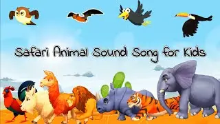 Desert Safari Animal Sound Song for Kids and Toddlers Run and Roar with Animals#cocomomoanimalsounds