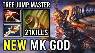 NEW MK GOD Tree Jump Master 70% Cleave Battle Fury Refresher Wukong Carry Dota 2