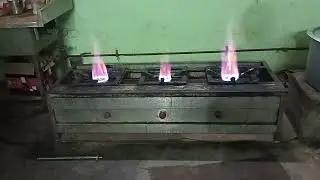 LPG commercial Gas stove burner service#LPG gas pipeline service video