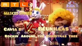 Cavia's  VS Beunhaas // Rockin' Around the Christmas Tree // masked singer nederland seizoen 7 kerst