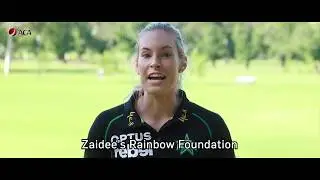 Australian Cricketers support Zaidee's Rainbow Foundation