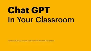 ChatGPT in Your Classroom