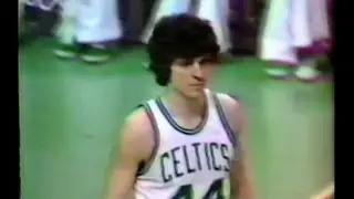 Pistol Pete Maravich - Last game of his NBA career, rookie Larry Bird