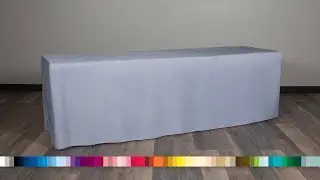 8' Fitted Table Cover - Blank - TTC107