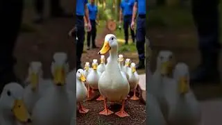 Heartwarming duck & ducklings rescue from a tree! 🌳🦆 #AnimalRescue #Ducklings #GoodSamaritan