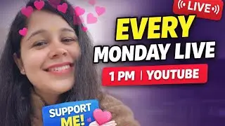 Every Monday 1 PM LIVE 🎥 | Your Support Matters💓Don’t Miss