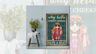 TEASEARCH3D: Hippie Girl Why Hello Sweet Cheeks Have A Seat Poster