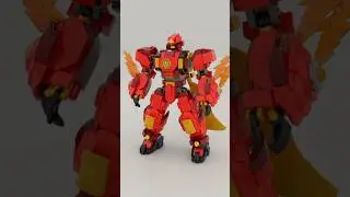 Mechalaro's Kai Elemental Fire Mech Satisfying Speed Build #lego #legoninjago