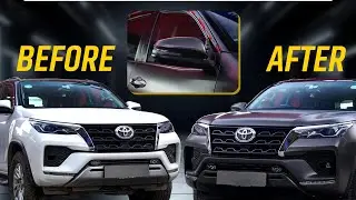Fortuner Black PPF at Wraps Studio Sikar | Premium Car Protection & Styling