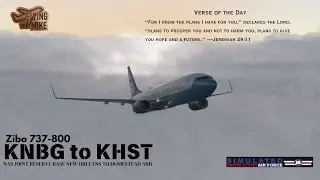 |XP12.1.4-b2| SIMAF Mission| KNBG NAS New Orleans, LA to KHST Homestead ARB, FL| Zibo 737-800|