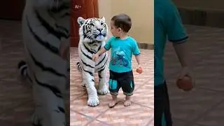 ai baby video #cutebaby #whitetiger #youtubeshorts #baby #viral #aishorts #ai #trendingshorts #ai