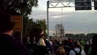 Dag 1 ELST de start van de VIERDAAGSE NIJMEGEN 2009 met Luchtballonnen en de WAALBRUG