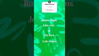 who is best roman reigns and john cena or the rock and Cody Rhodes . answer me in comments