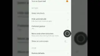 Redmi note 3 quick ball (Hidden feature)