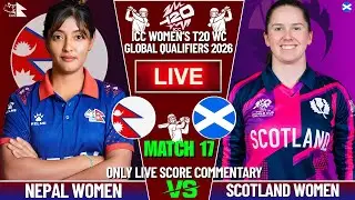 NEPAL WOMEN VS SCOTLAND WOMEN T20 WC QUALIFIERS | LIVE SCORE COMMENTARY | WORLD CUP QUALIFIERS