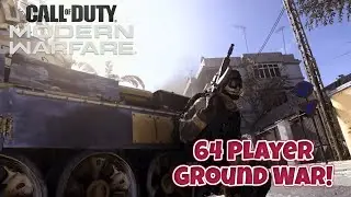 Battlefield Competitive Player Plays New COD 64 Player Ground War! - Modern Warfare Beta Gameplay