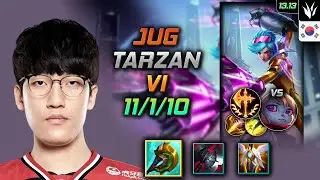 Vi Jungle Build Tarzan Divine Sunderer Conqueror - LOL KR Challenger Patch 13.13
