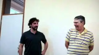 [Bastidores] Hermes e Gilberto Baroli interpretando Seiya e Saga dos Cavaleiros do Zodiaco