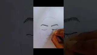 Face Drawing - Pencil Sketch #shorts