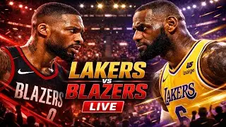 LAKERS vs BLAZERS LIVE 🔴 LeBron Face-Off Game | NBA Live Stream Today