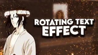 rotating text warp for edits | after effects tutorial