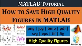 How to save High Quality Figures in MATLAB? | MATLAB Tutorial