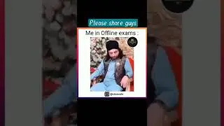 Online exam Vs offline exam 😂 #shorts #memes #funnyvideo