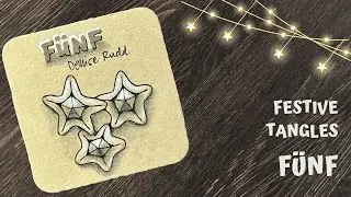Festive Tangles - Day 9 - Fünf