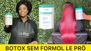 ALISAMENTO EM CABELO VERMELHO COM BOTOX SEM FORMOL ORGANIC SINGLE PASS DA LE PRÖ