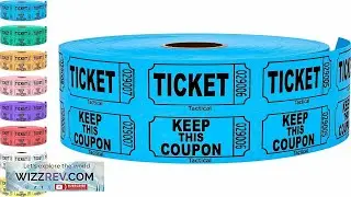 1000 Tacticai Raffle Tickets Blue (8 Color Selection) Double Roll Ticket Review