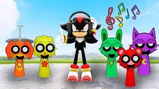 SHADOW PLAYS A SONG WITH SPRUNKI FAMILY In Garry's Mod