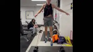 Blake Russell, Fairdale HS power forward plyometric workout