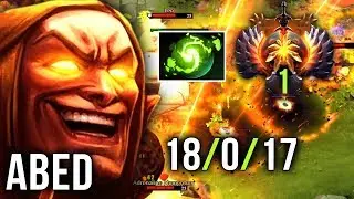 Abed Refresher Invoker Back to TOP-1 MMR WORLD 18-0 -17 PERFECT SCORE - Enough to Win? Patch 7.21