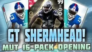 99 OVERALL RICHARD SHERMAN GOLDEN TICKET! I HATE PACKS! MUT 16 PACK OPENING |Madden 16 Ultimate Team