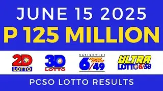 Lotto Result Today 9pm June 15 2025 PCSO
