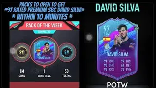How to get *97 David silva* || pack of the week || weekly objectives | pacybits 20