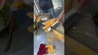 Hami melon #fruit #knife skills