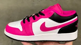 Air Jordan 1 Low Fierce Pink GS Shoes