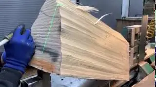 Proceso de corte de tapas de Sitka (parte 1)